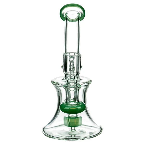 DankStop Hourglass Dab Rig With Colored Accents - Image 10