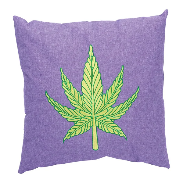 DankStop Leaf Purple Plush Pillow