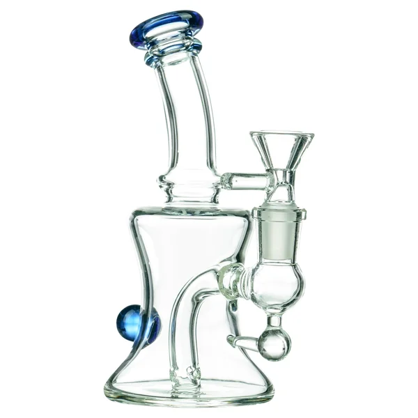 DankStop Marble Studded Dab Rig With Colored Accents