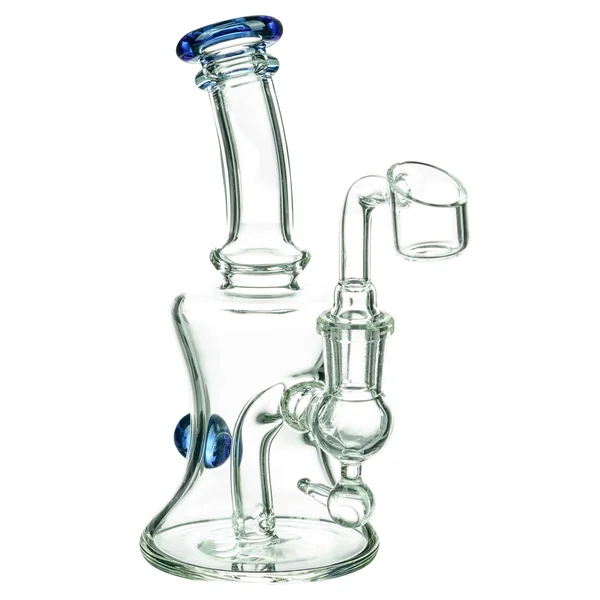 DankStop Marble Studded Dab Rig With Colored Accents - Image 2