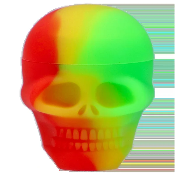 DankStop Silicone Skull Container-Assor