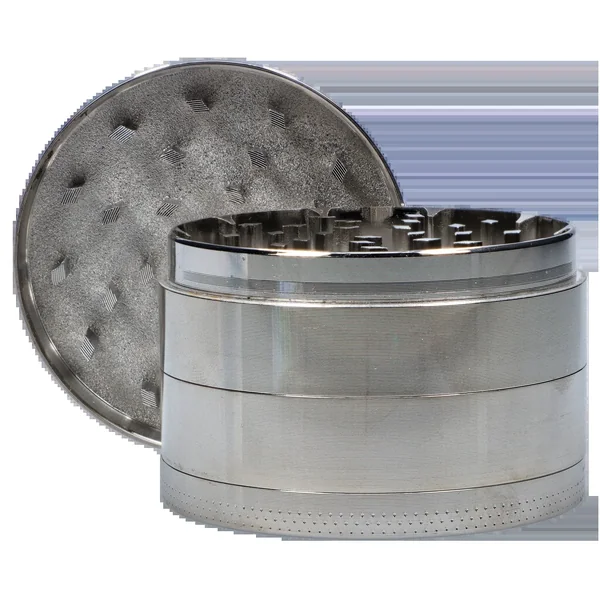 DankStop Silver 3-Stage Grinder - 63mm