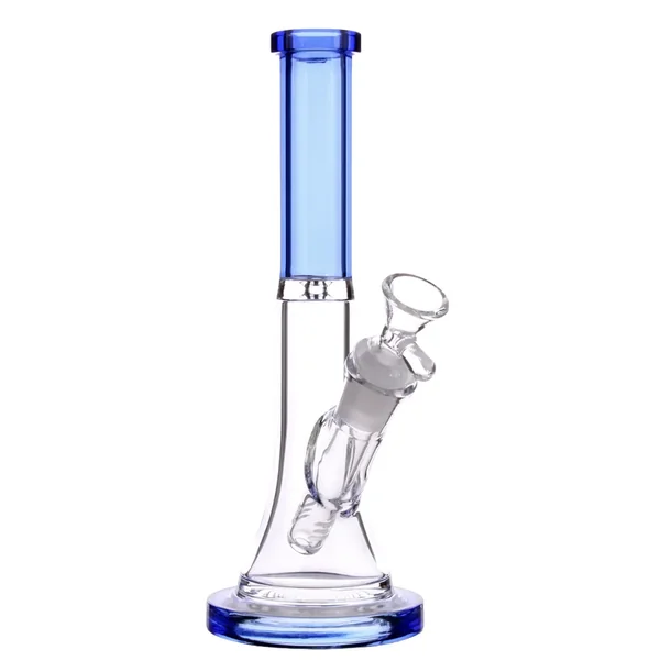 DankStop Slim Beaker with Colored Accents Bong - 10 in. - Image 2