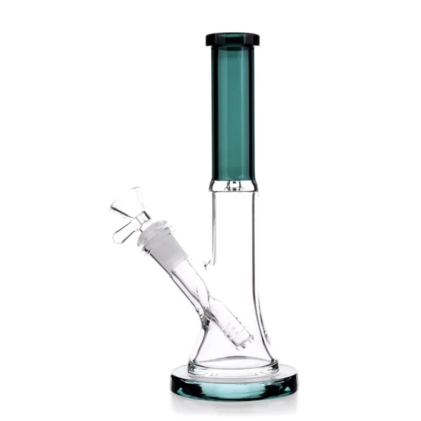 DankStop Slim Beaker with Colored Accents Bong - 10 in. - Image 5
