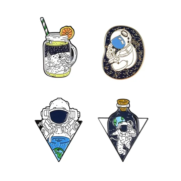 DankStop Space Traveler Enamel Pin 4 Pack
