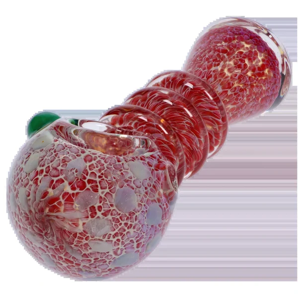 DankStop Triple Ringed Speckled Spoon Pipe - Image 2