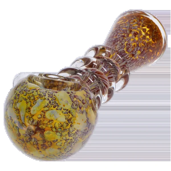 DankStop Triple Ringed Speckled Spoon Pipe - Image 3