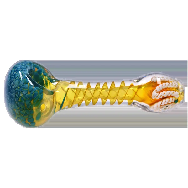 DankStop Twisting Frit Spoon Pipe - 3 in.