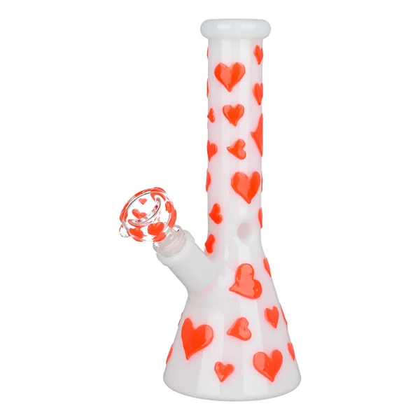 DankStop Valentines Day Heart Glow In The Dark Beaker