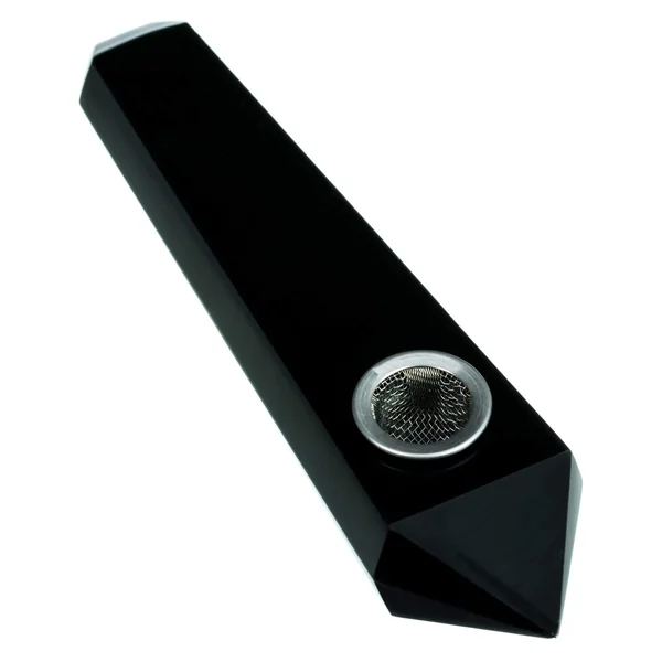 DankStop "Yin" Quartz Crystal Stone Pipe
