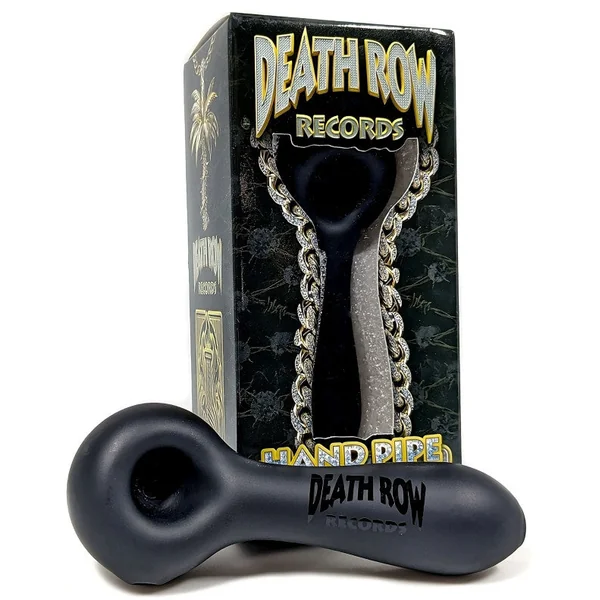 Death Row Records 4" Sand Blasted Spoon Hand Pipe (SINGLE)