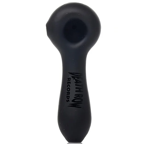 Death Row Records 4" Sand Blasted Spoon Hand Pipe (SINGLE) - Image 2