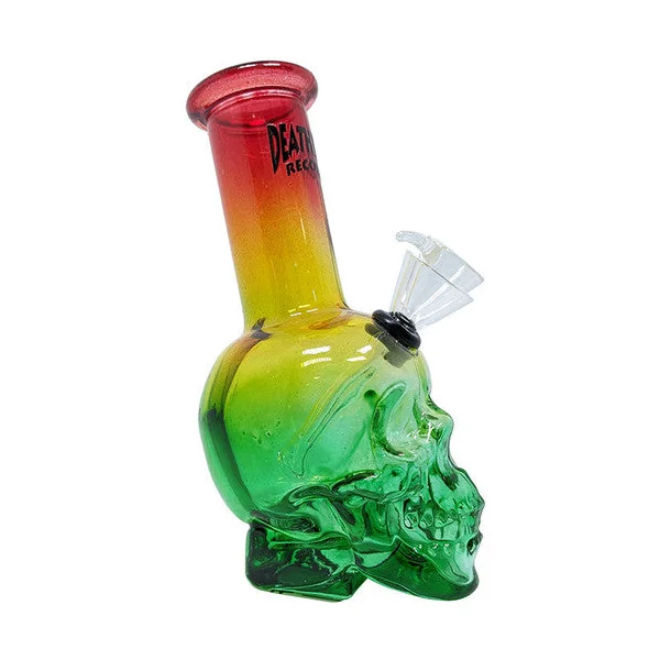 Death Row Records 6" Skull Bubbler Water Pipe (SINGLE) - Image 5