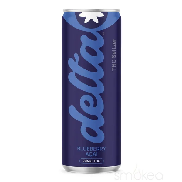 Delta Beverages 20mg THC Seltzer - Blueberry Acai