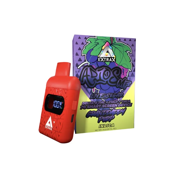 Delta Extrax Granddaddy Purp Adios MF D9/THCP/THCA Live Sugar 7G $24.99