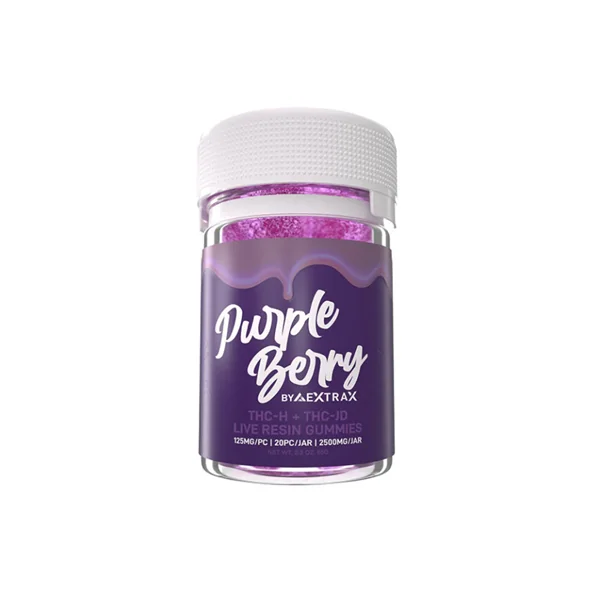Delta Extrax Lights Out 3500mg Purple Berry Gummies $9