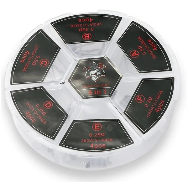 Demon Killer Coils 6 in 1 Prebuilt Coils 24 Pieces - Image 2