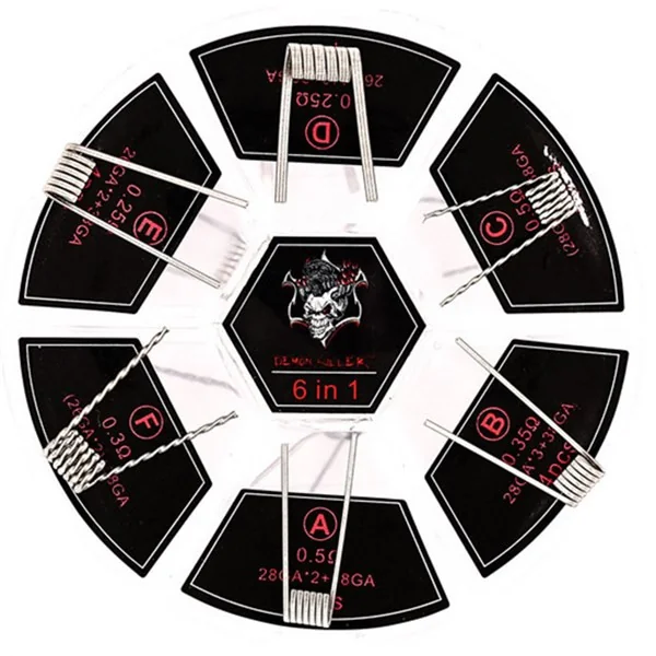 Demon Killer Coils 6 in 1 Prebuilt Coils 24 Pieces - Image 4