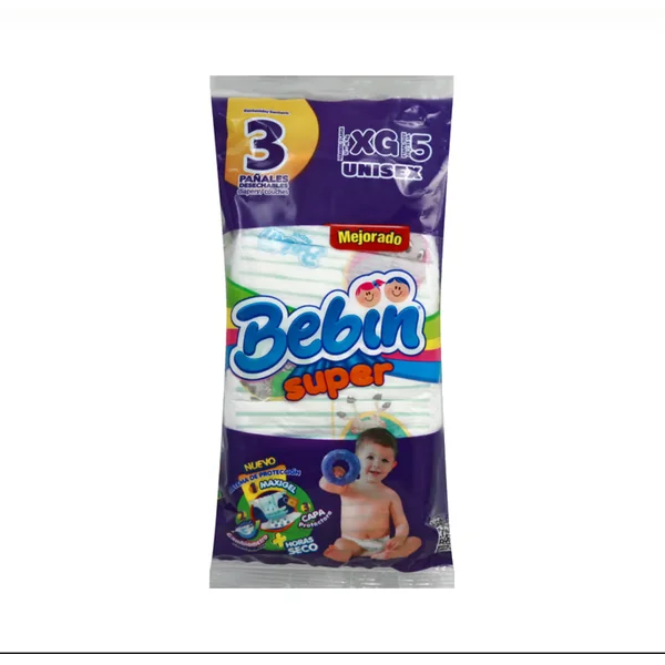 DIAPER BEBIN XXLARGE 3CT