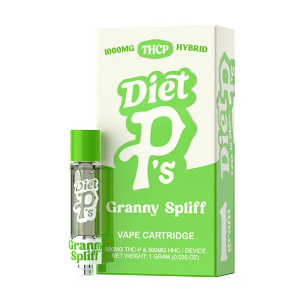 Diet P’s THC-P + HHC Vape Cart – 1 Gram Ultra-Potent Hybrid Blend - Image 2