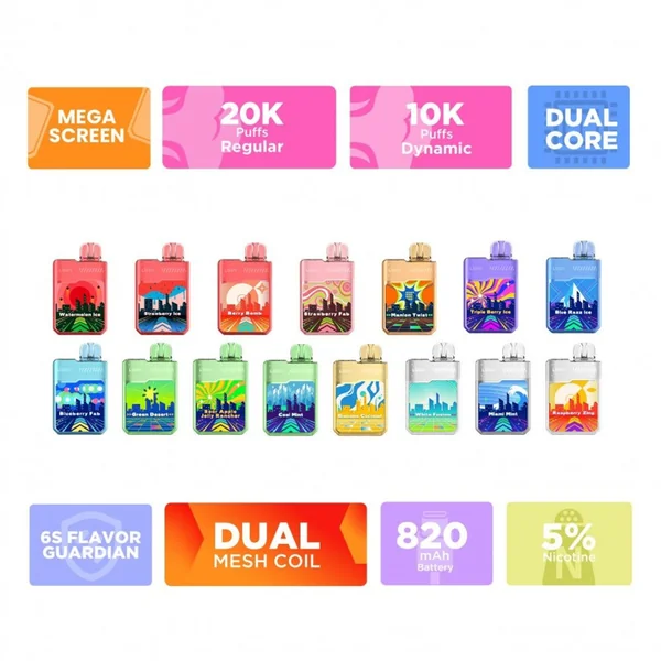 Digiflavor x Geek Bar Lush 20000 Puffs Rechargeable Vape Disposable 18mL - Image 2