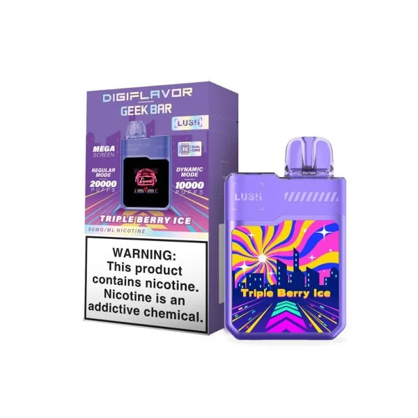 Digiflavor x Geek Bar Lush 20000 Puffs Rechargeable Vape Disposable 18mL - Image 8