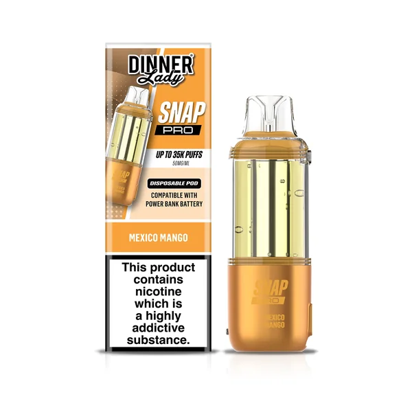Dinner Lady 35K Snap Pro Disposable Pod 19mL (5/pack) [TX Compliant] - Image 4