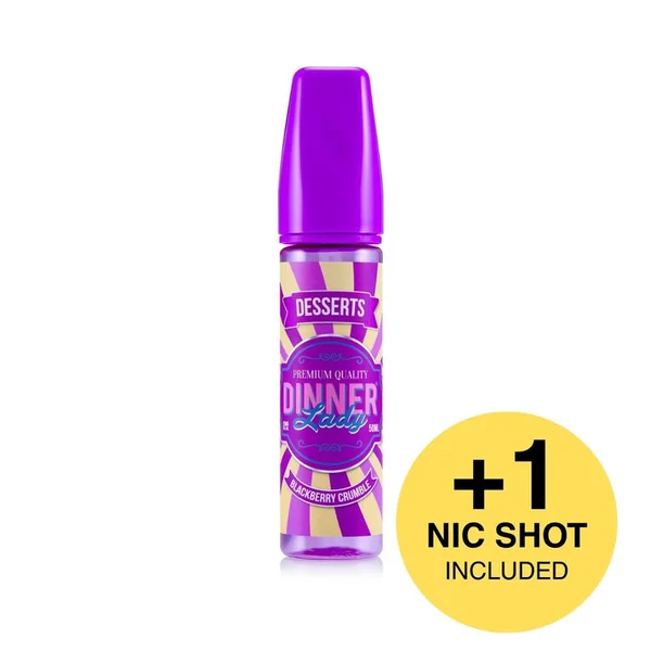 Dinner Lady Blackberry Crumble E-Liquid Shortfill 50ml
