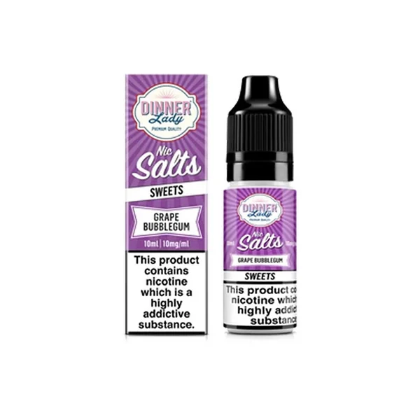 Dinner Lady Grape Bubblegum Nic Salt E-Liquid