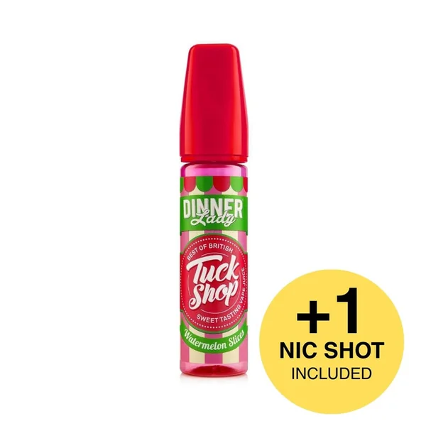 Dinner Lady Watermelon Slices E-Liquid Shortfill 50ml