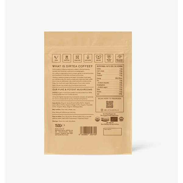 DIRTEA Coffee Super Blend - 1000mg Mushroom Blend - Image 2