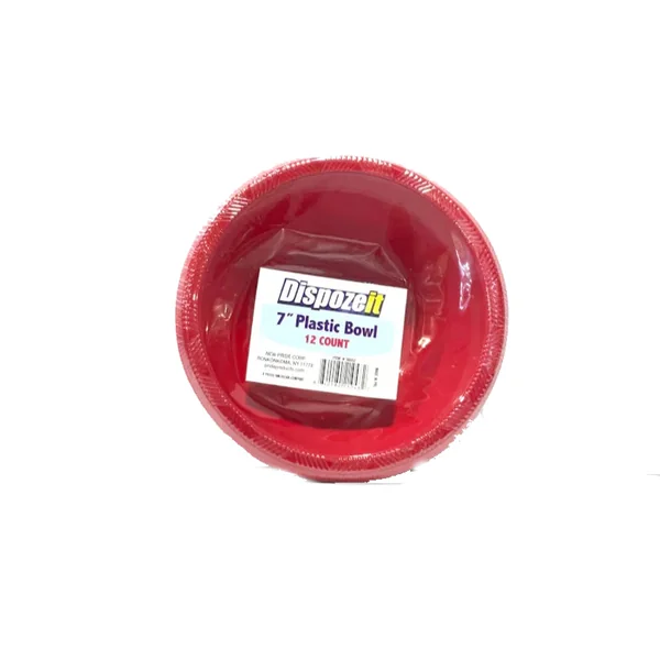 DISPOZEIT PLASTIC BOWL 7IN12CT