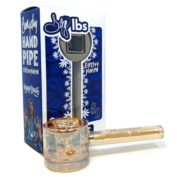 Dogg Lbs Deep Everyday 4" Electro Plated Tri Prism Hand Pipe (SINGLE)