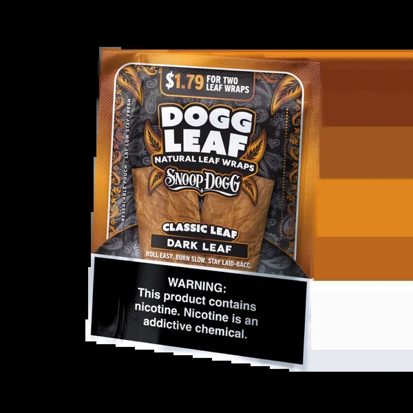 Dogg Leaf Flat Wraps Dark Leaf