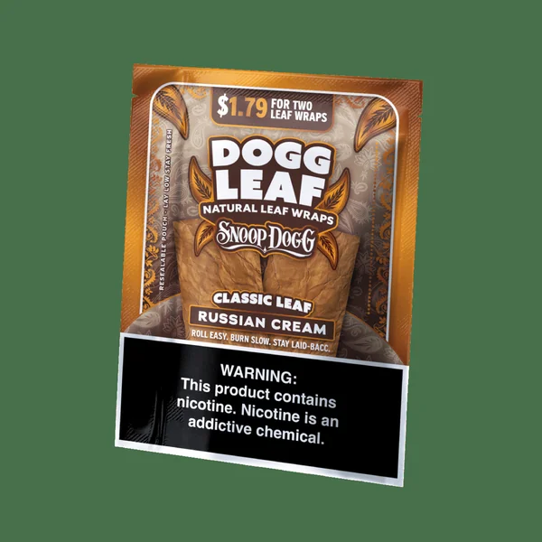 Dogg Leaf Flat Wraps Russian Cream