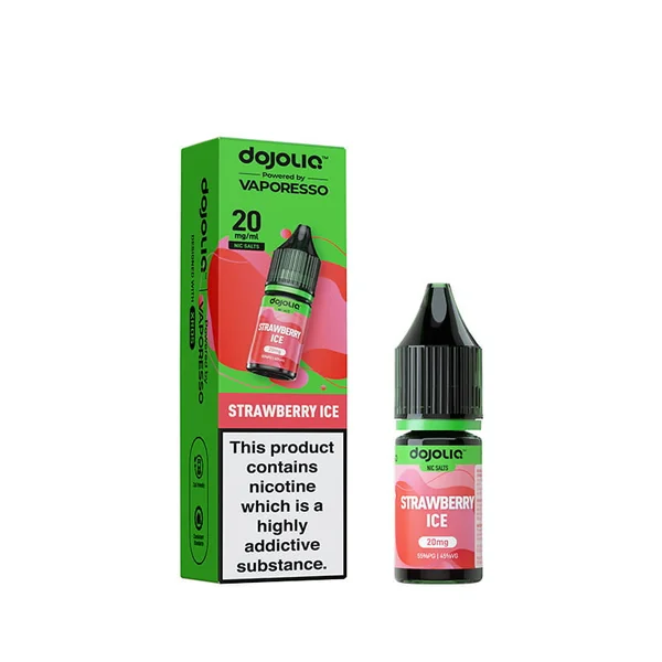 DojoLiq Strawberry Ice 10ml Nic Salt E-Liquid by Vaporesso - Image 2