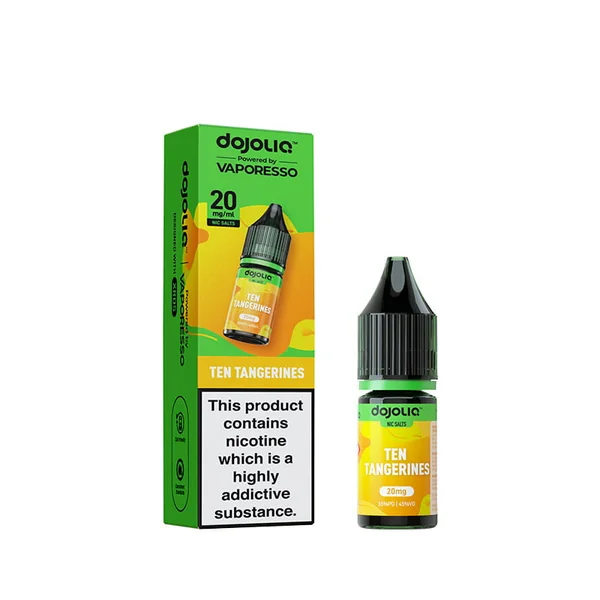 DojoLiq Ten Tangerines 10ml Nic Salt E-Liquid by Vaporesso - Image 2