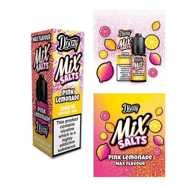 Doozy Mix Salts Pink Lemonade Nic Salt E-liquid - Image 2