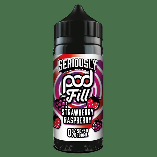 Doozy Pod Fill 100ml E-Liquid Shortfill Strawberry Raspberry