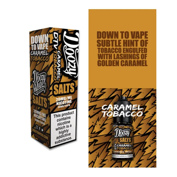 Doozy Salts Caramel Tobacco Nic Salt E-Liquid - Image 2
