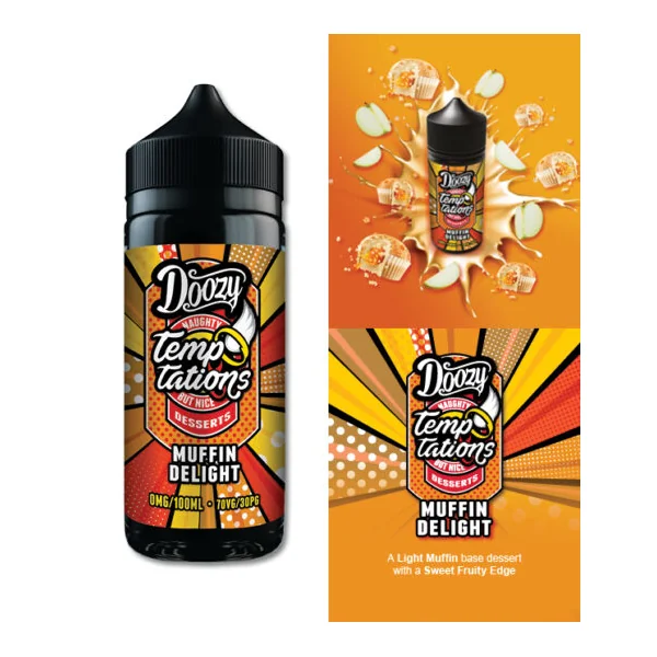 Doozy Temptations Muffin Delight E-Liquid Short fill - Image 2
