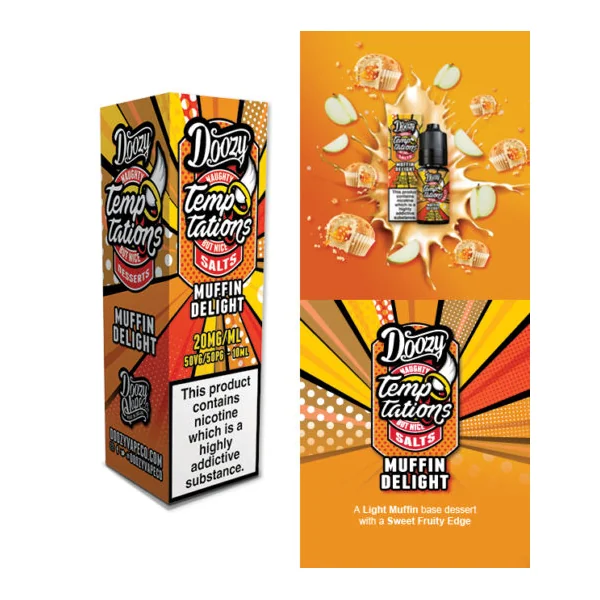 Doozy Temptations Muffin Delight Nic Salt E-liquid - Image 2