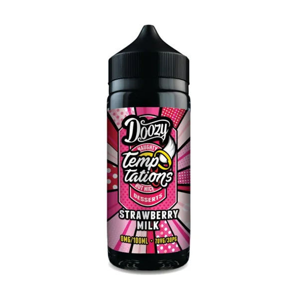 Doozy Temptations Strawberry Milk E-Liquid Short fill