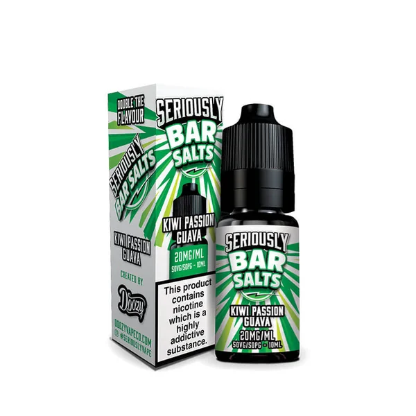 Doozy Vape Co Seriously Bar Salts Kiwi Passion Guava 10ml - Image 3