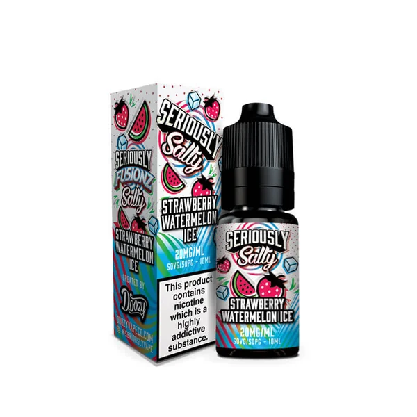 Doozy Vape Co Seriously Fusionz Salty Strawberry Watermelon Ice 10ml Nic Salt E-Liquid - Image 2