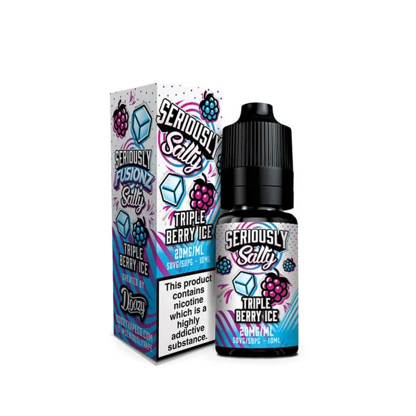 Doozy Vape Co Seriously Fusionz Salty Triple Berry Ice 10ml Nic Salt E-Liquid - Image 2