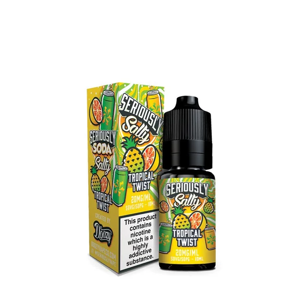 Doozy Vape Co Seriously Soda Tropical Twist Nic Salt 10ml E-Liquid - Image 2