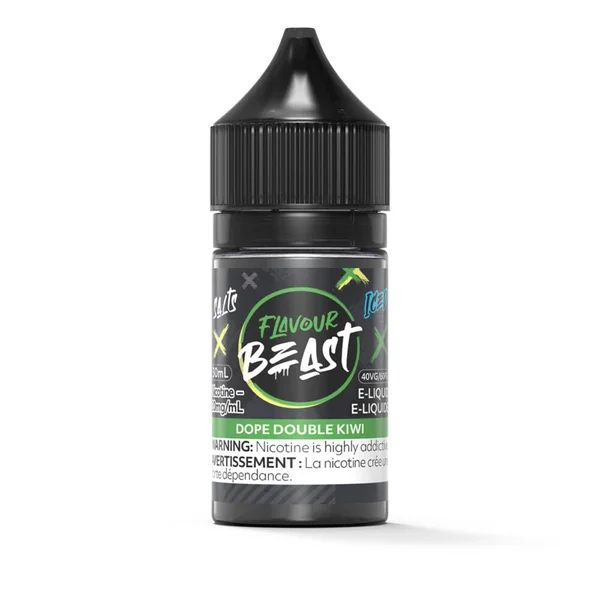 Dope Double Kiwi Iced SALT Flavour Beast Salt E-Liquid | 30mL - VapeLoft