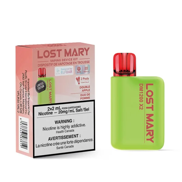 Double Apple Lost Mary DM1200x2 Disposable Vape | VapeLoft