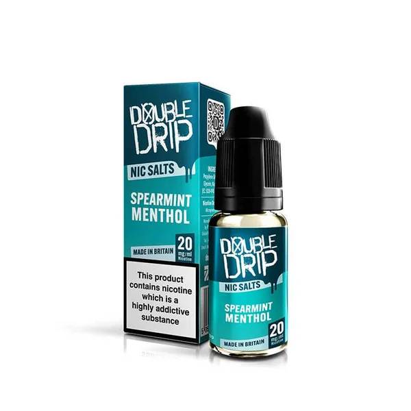 Double Drip Spearmint Menthol Nic Salt 10ml E-Liquid - Image 2